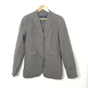 Jacob Brown 100% Linen Vintage Blazer Jacket Business Casual Double Button Sz S